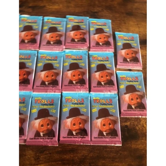 20‎ Packs Vintage NOS Unopened 1992 Norfin Troll Trading Cards - Picture 3 of 4